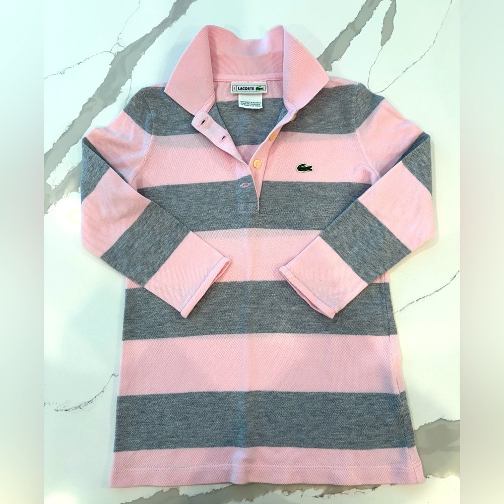 NWOT Lacoste Girls Long Sleeve Polo